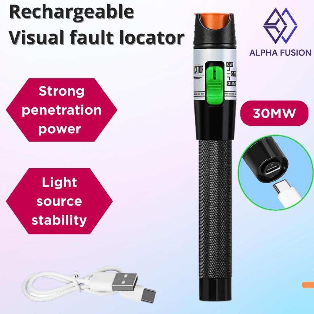 VFL Rechargeable HT-15MW HT-30MW HT-50MW Visual Fault Locator Bisa di Cas Fiber Optik Laser senter 1