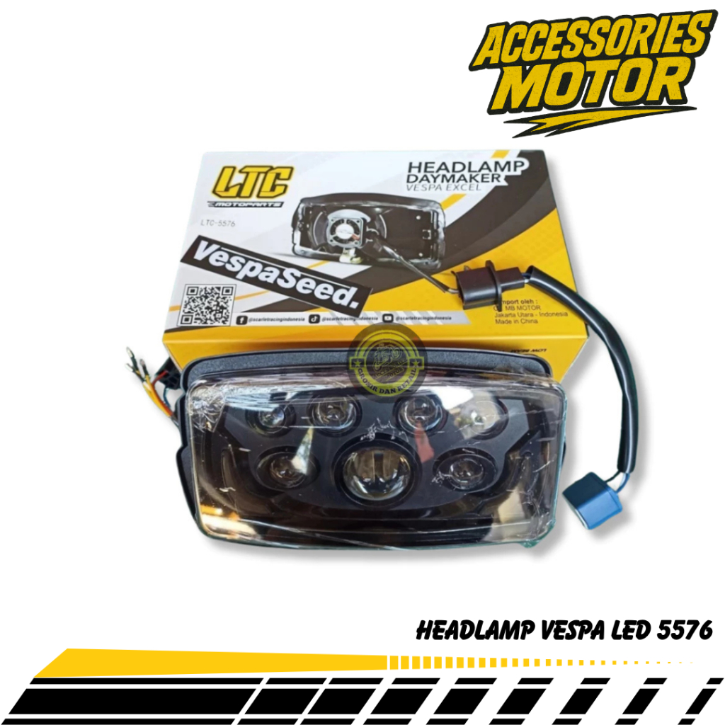 Headlamp Lampu Depan LED 5576 Vespa EXCEL - LTC