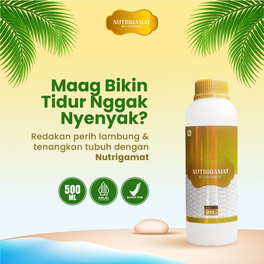 Nutri Gamat - Jelly Gamat Nutrigamat 500 ml Teripang Emas Kualitas Premium Bio Sea Cucumber BPOM