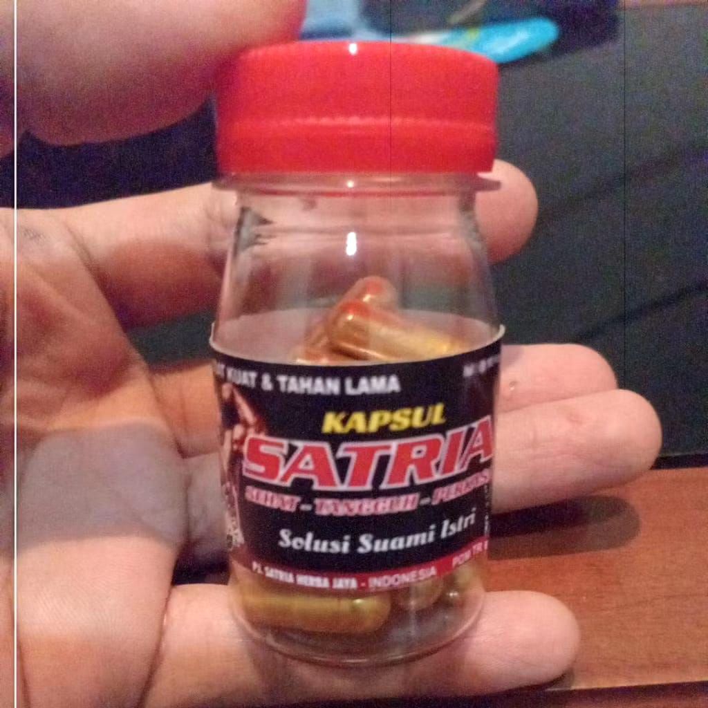 Kapsul Herbal Satria Herba Jaya Original Kuat & Tahan Lama Top Rotan Gold Isi 20