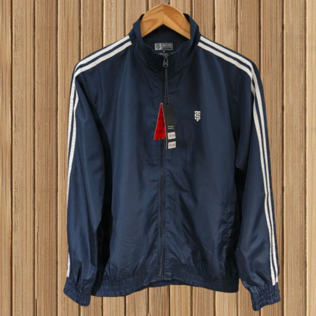 3Second Sporty Jaket Tracktop Zipper Sport Pria Bahan Parasut 120525 Original