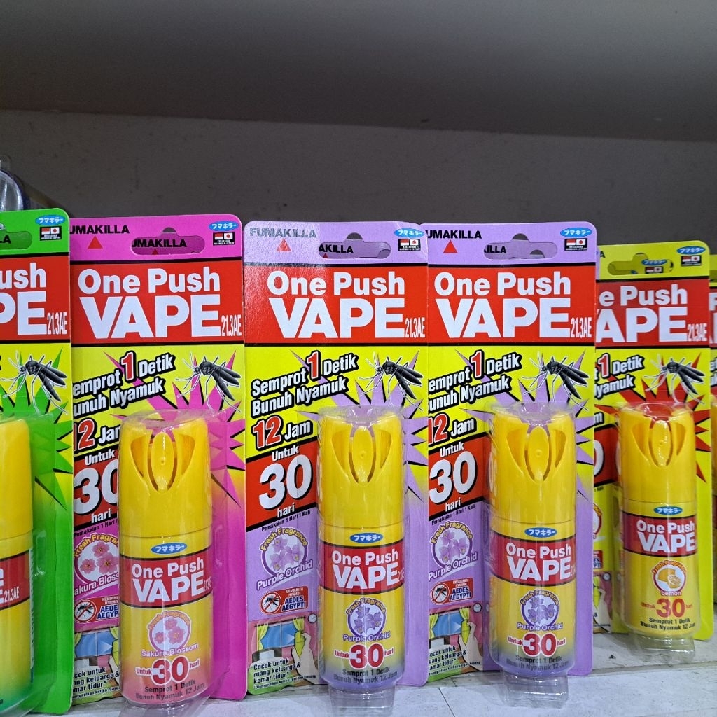ONE PUSH VAPE | OBAT NYAMUK SEMPROT ONE PUSH VAPE | onepushvape