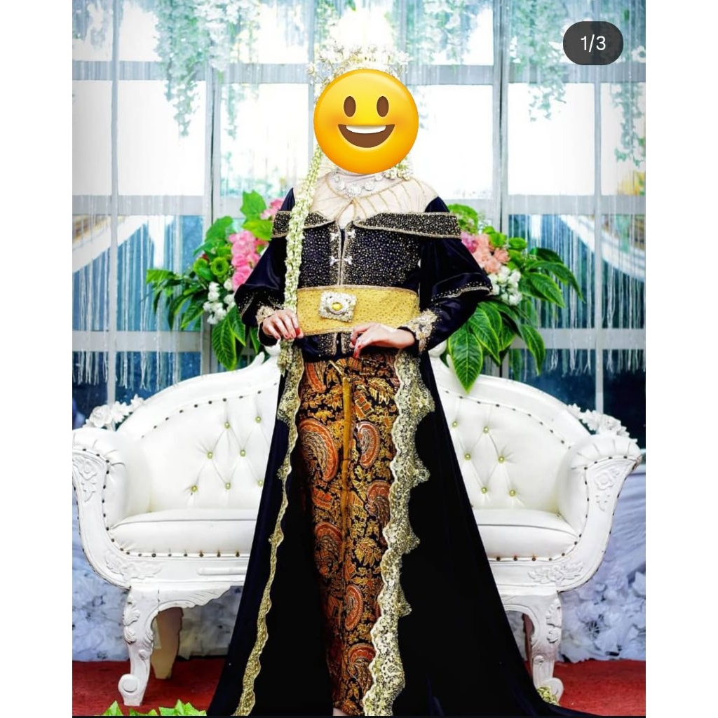 Preloved Kebaya bludru sabrina