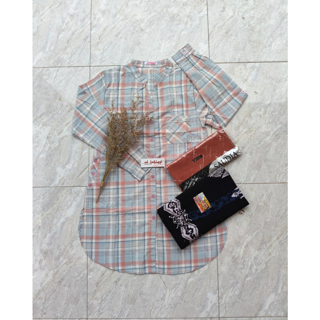 SETELAN TUNIK ALLATIEF//TUNIK HARA//ATASAN SANTRI//BLUS HARA//BAJU WANITA TERBARU//STELAN WANITA