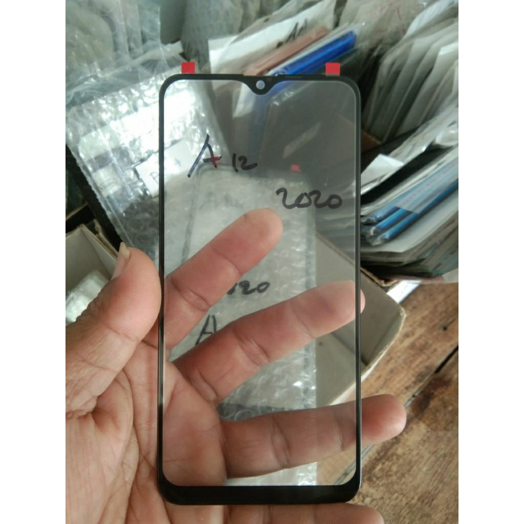 kaca touchscreen hp samsung a12 2020 black