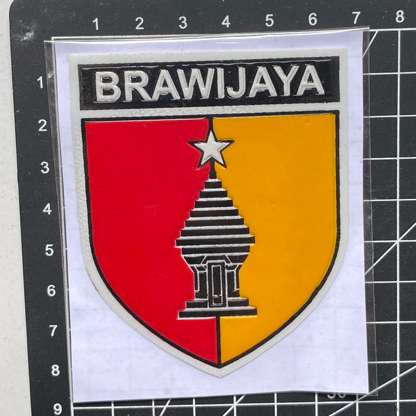 stiker embos timbul logo brawijaya