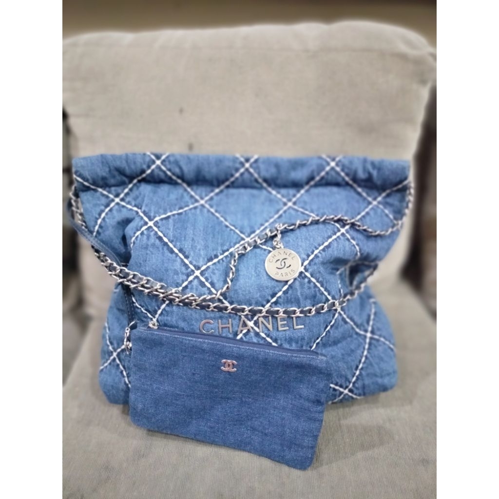 tas denim branded chann3ll preloved