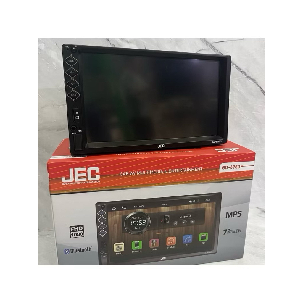 HEADUNIT DECKLESS JEC MP5 + BLUETOOTH AUTOLINK TV MOBIL
