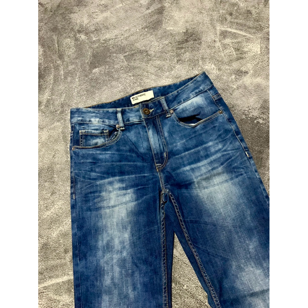 fading jeans blue dark fading jeans selvedge celana panjang pria fading selvedge