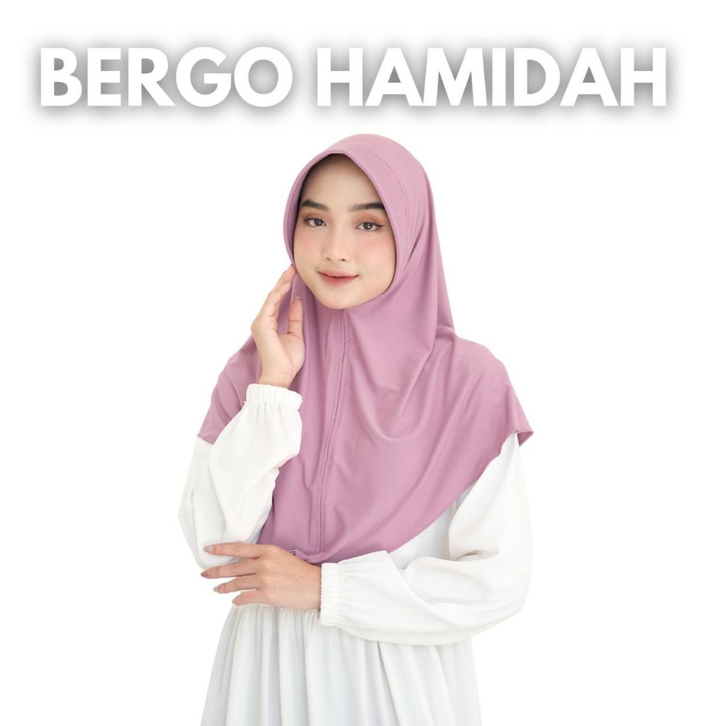 Bergo Hamidah Menutup Dada | Hijab Sport Menutup Dada Hijab Kualitas Premium