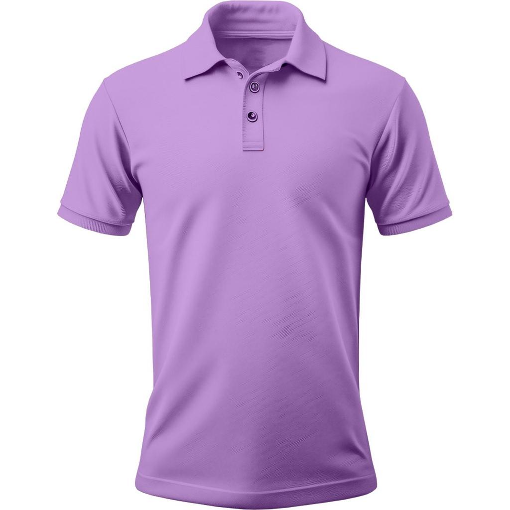 Kaos Polo Shirt Tshirt Baju Kerah Distro Ungu Muda Lilac purple banyak warna sablon bordir polos cus