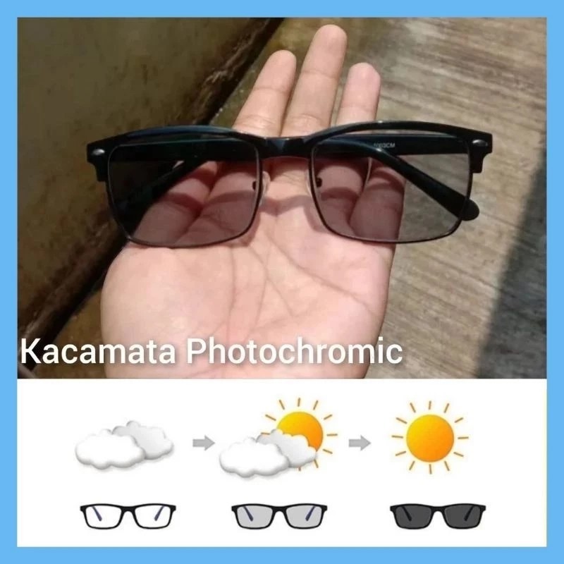 Kacamata Baca dan Jalan Lensa Plus Progresif Photocromic Standar Optik