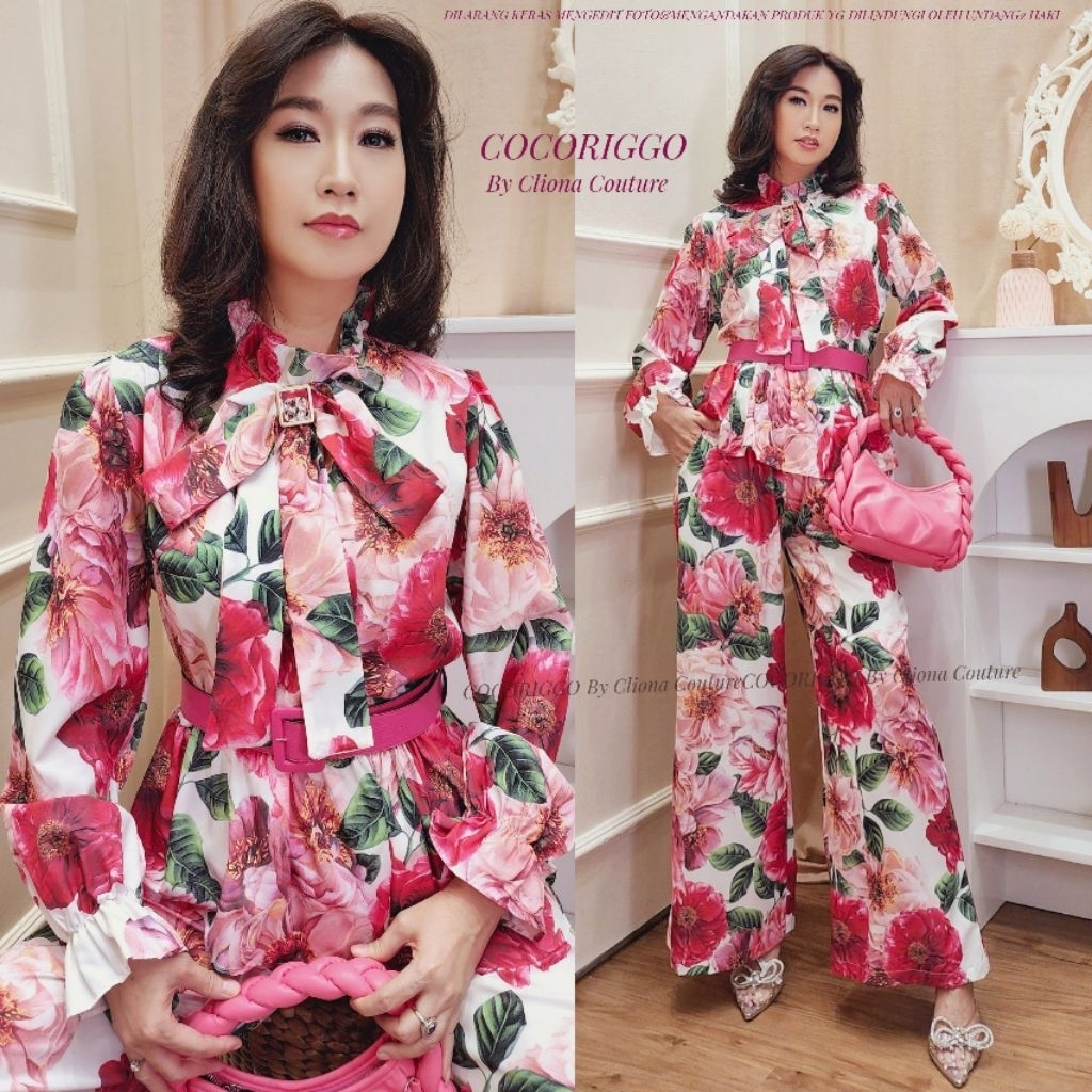 TERMURAH SET FLOWERS SUMMER CLIONA COUTURE LD  M104 L108cm
