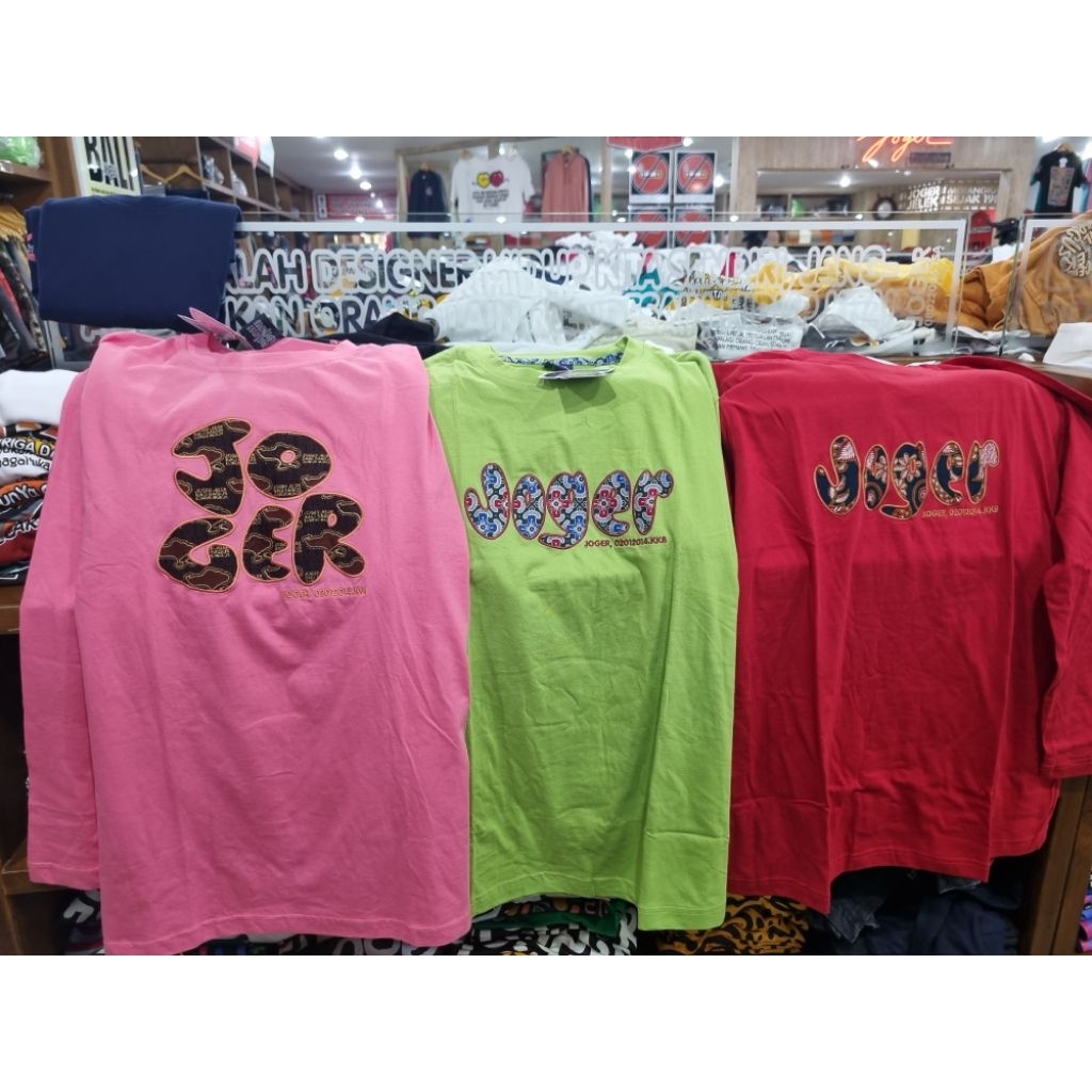 KAOS JOGER BATIK KAOS LENGAN PANJANG. ORIGINAL JOGER OLEH OLEH BALI