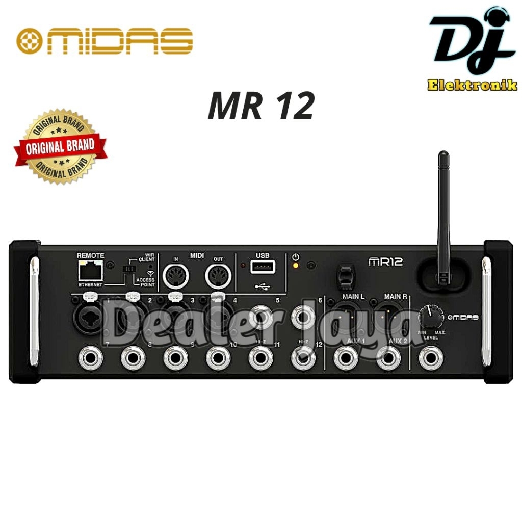 Mixer Digital Midas MR 12 / MR12 - ORIGINAL