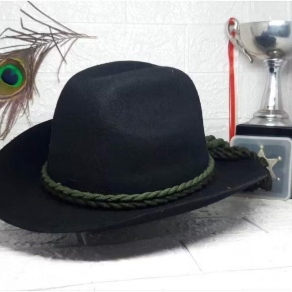 TOPI LAKEN KOBOY COWBOY KOBOI TOPI LAKEN ASLI TOPI LAKEN WOL TOPI LAKEN PRIA WANITA