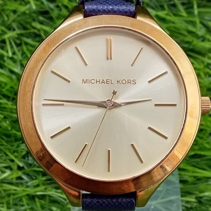 michael kors authentic navy rosegold jengkol watch