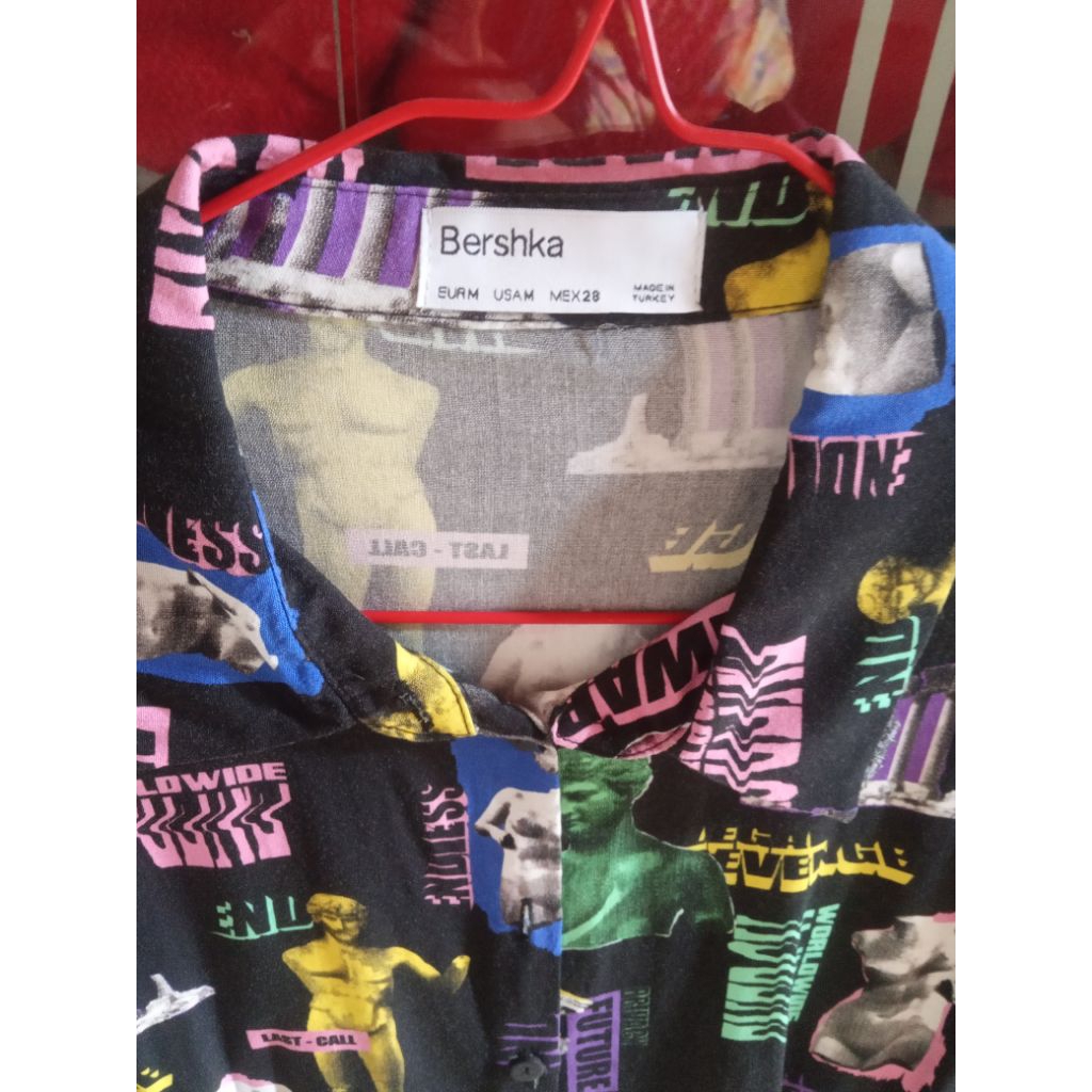 Bershka crop printing
