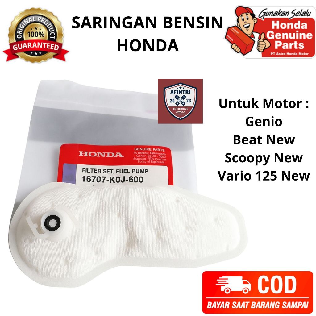 Original AHM Filter Saringan Bensin Pampers Fuel Pump Honda Genio Beat New Scoopy New Vario 125 New
