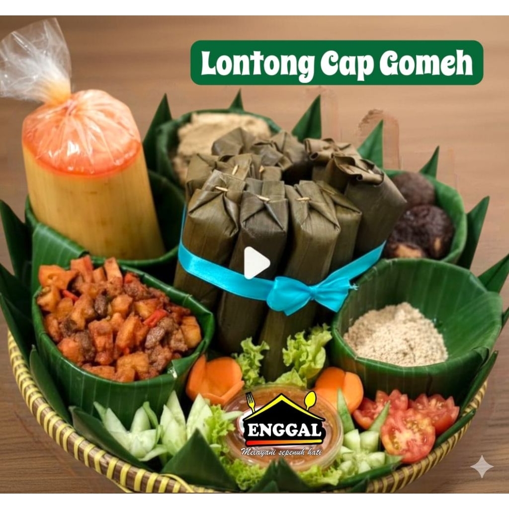 Paket lontong cap gomeh berbagai ukuran  porsi