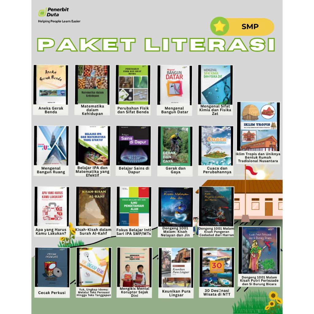 Paket Literasi Perpustakaan SMP/MTS Penerbit Duta (Ganesha Operation) Buku Literasi Sekolah SMP Kole