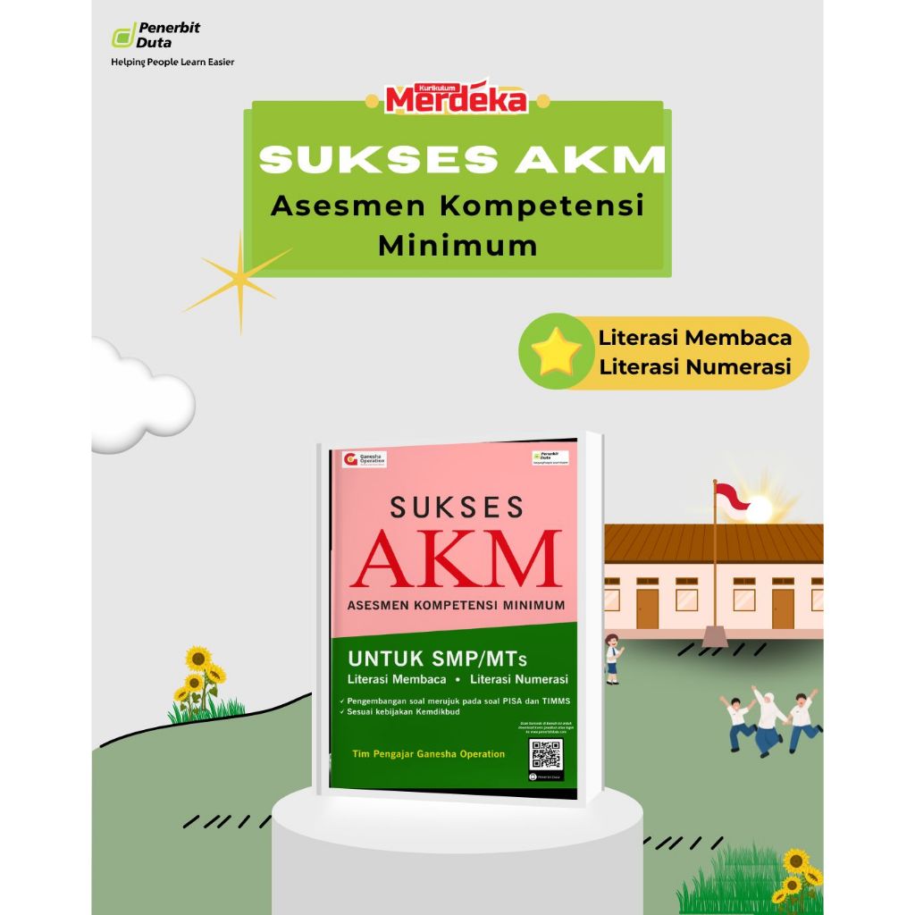 Buku Sukses AKM SMP – Asesmen Kompetensi Minimum Penerbit Duta GO Literasi Membaca & Literasi Numera