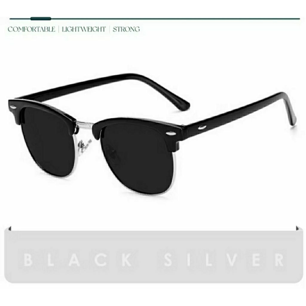 KACAMATA HITAM...model ray ban clubmaster...