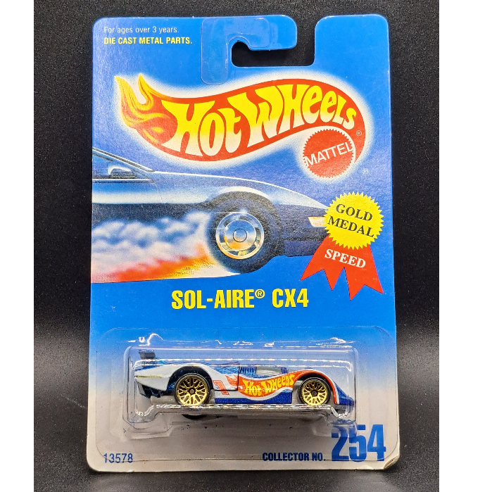 1991 Hot Wheels - Sol-Aire CX4 - Blue White - Gold Medal - Balap (B10)