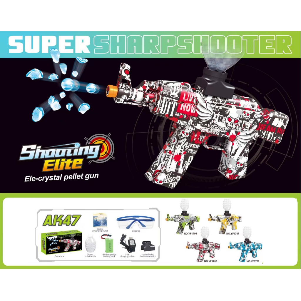 SUPER SHARP SHOOTER Shooting Elite Tembakan Water Anak Tembakan Electric Laki Laki