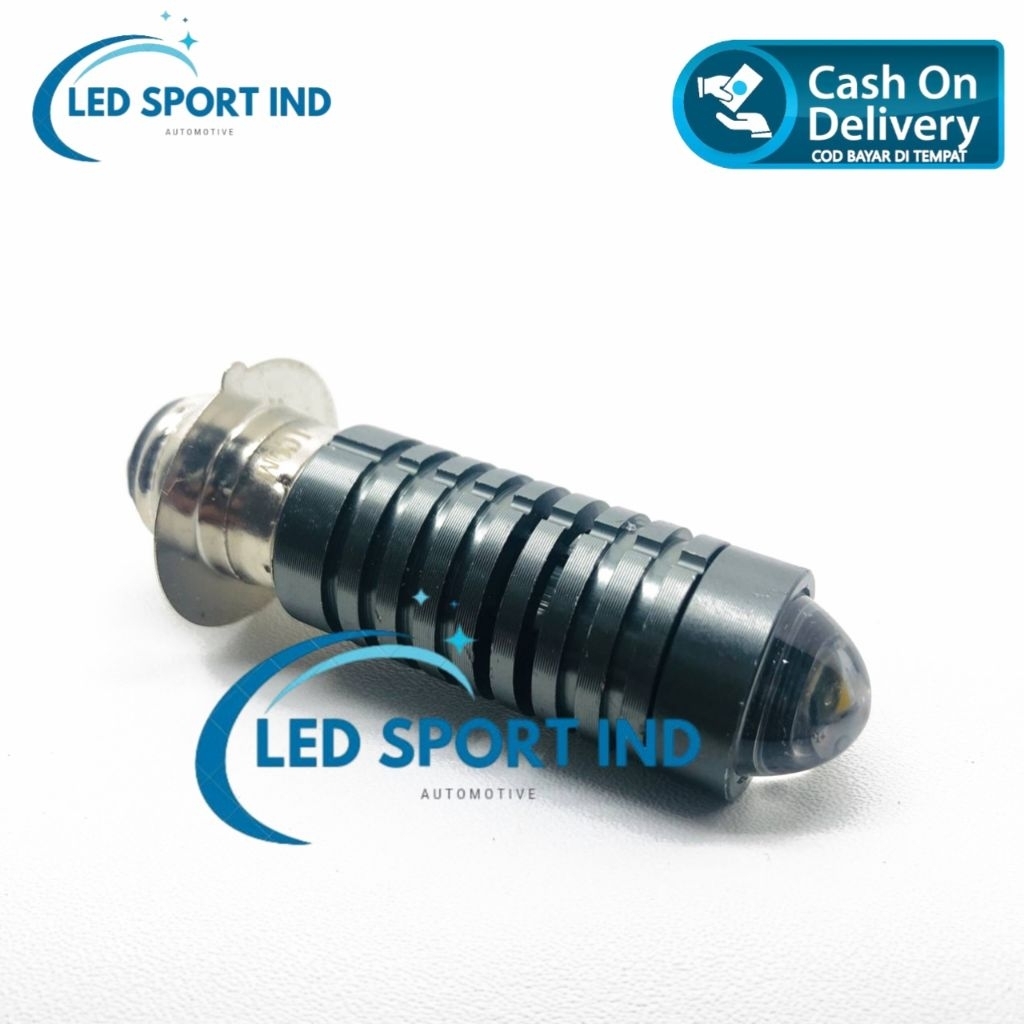 LASER GUN LED Headlamp Motor Bebek Matic D2 H6-P15D-25 DC9-60V/12W