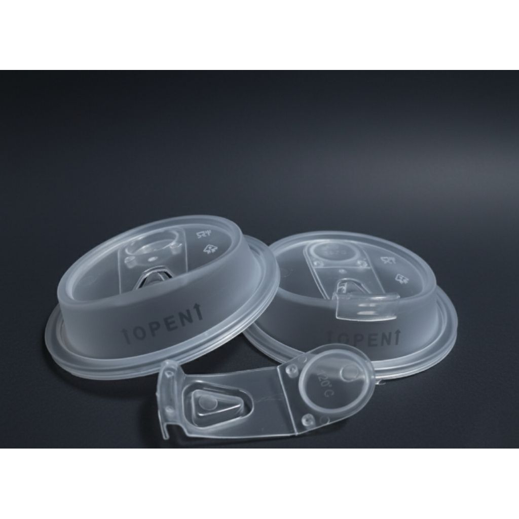 [isi 25pcs] Tutup CUP Injection flip lid bening/transparant//tutup flip bening