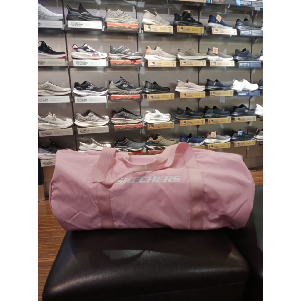 Skechers duffle bag pink - gym bag skechers pink - tas travel bag