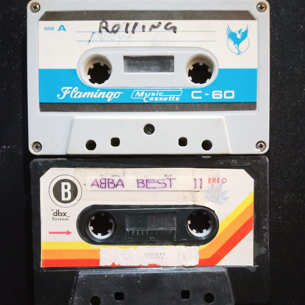 KASET PITA THE BEST ROLLING STONE DAN ABBA SEPAKET TANPA COVER