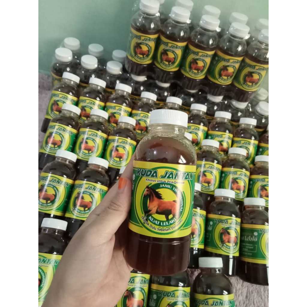 Jamu Tahan Lama Pria Dewasa Asli Madura 100% Kuda Jantan / Jamu Ramuan Madura Lalake Cair Asli Madur