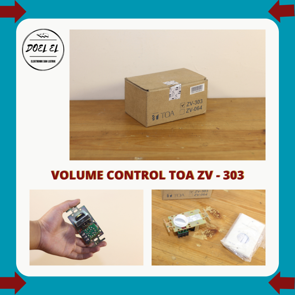 TOA ZV 303 VOLUME CONTROL | ATTENUATOR 30 WATT MERK TOA
