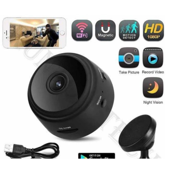 CCTV MINI A9 FULL HD KAMERA MINI WIRELESS 1080P HD(random)