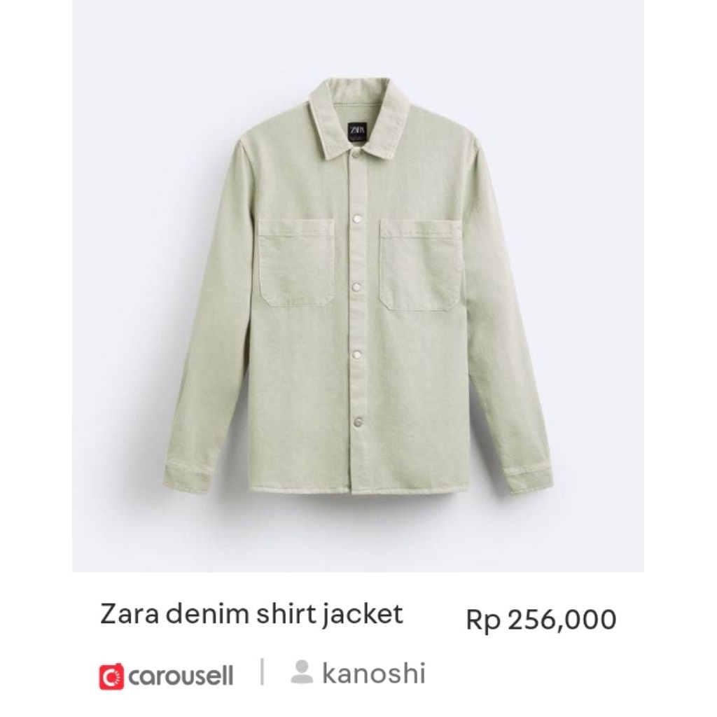 Zara man casual denim shirt
