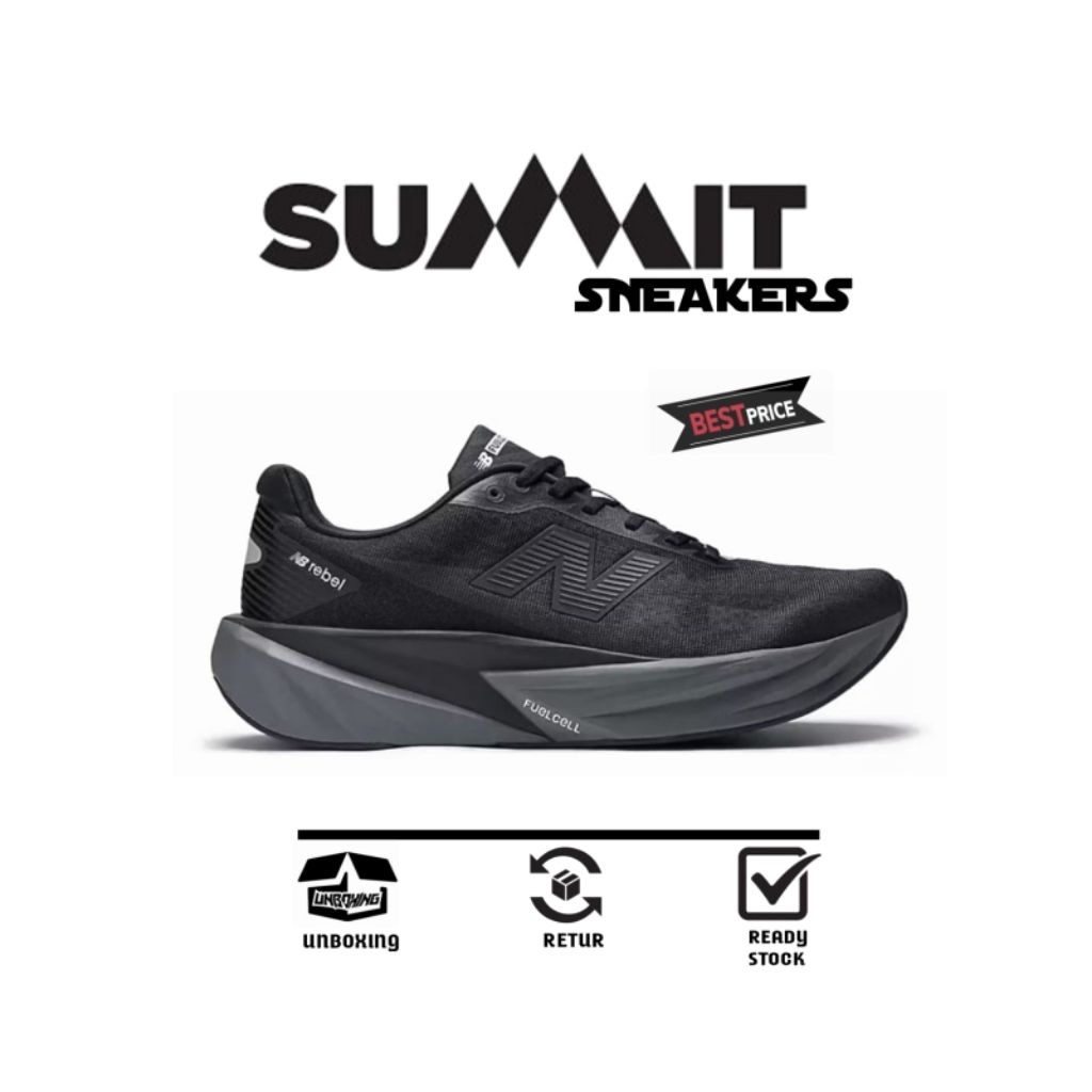 Running Shoes New Balance Fuelcell Rebel V5 Black/Black Original