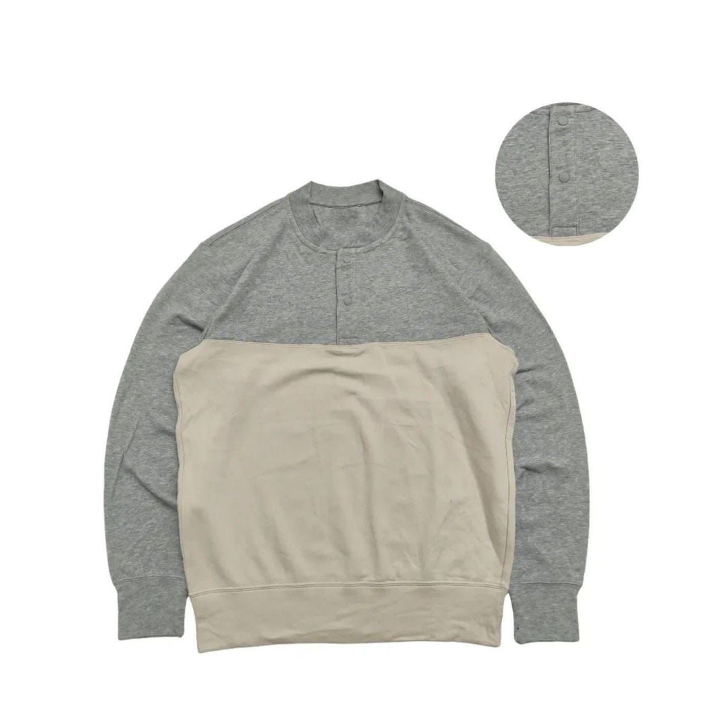 Uniqlo Henley Two Tone Colour