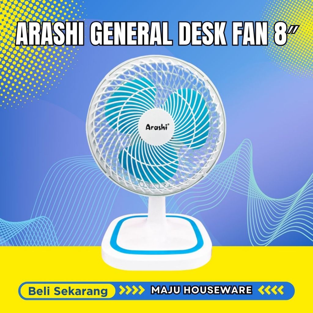 Arashi Kipas Angin General Desk Fan 8 Inchi