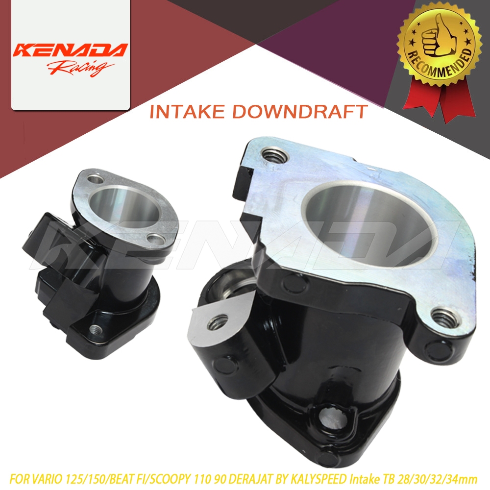 INTAKE DOWNDRAFT  90° VARIO 125/150/BEAT FI/SCOOPY 110 90 DERAJAT BY  Intake TB 28/30/32/34mm