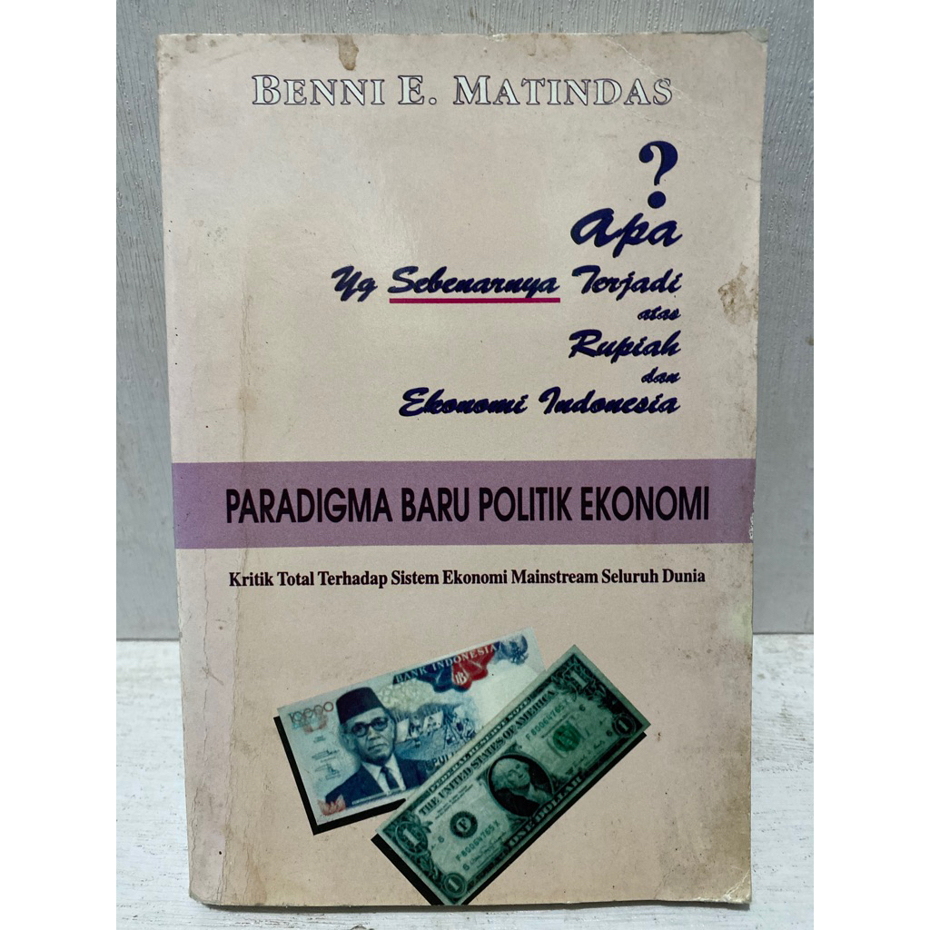Buku Original PARADIGMA BARU POLITIK EKONOMI - BENNI E. MATINDAS
