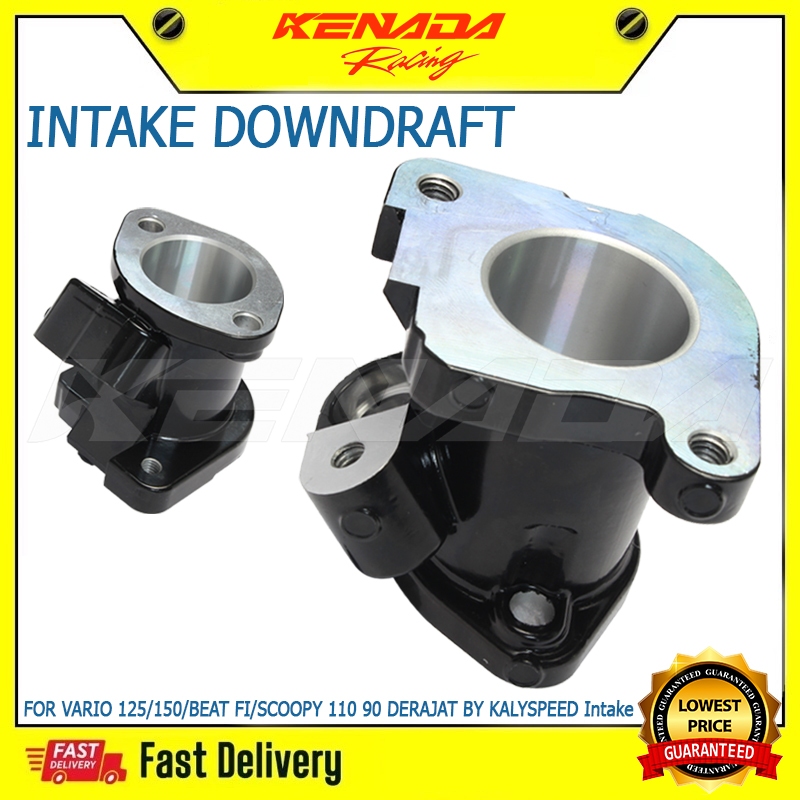 INTAKE DOWNDRAFT  90° VARIO 125/150/BEAT FI/SCOOPY 110 90 DERAJAT BY  Intake TB 28/30/32/34mm