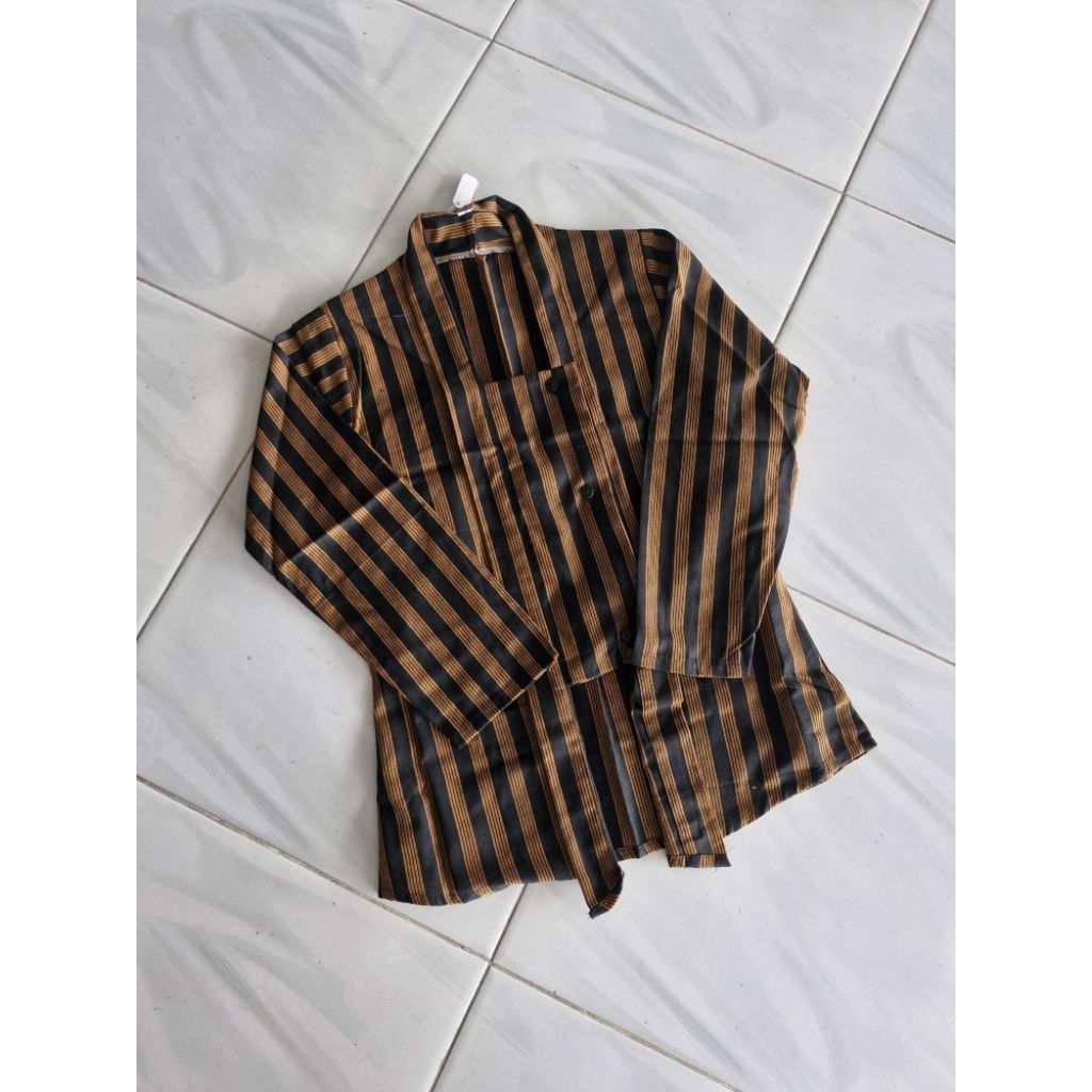 Surjan Anak Wanita / Surjan Anak / Baju Lurik Anak Cewek / Baju Lurik