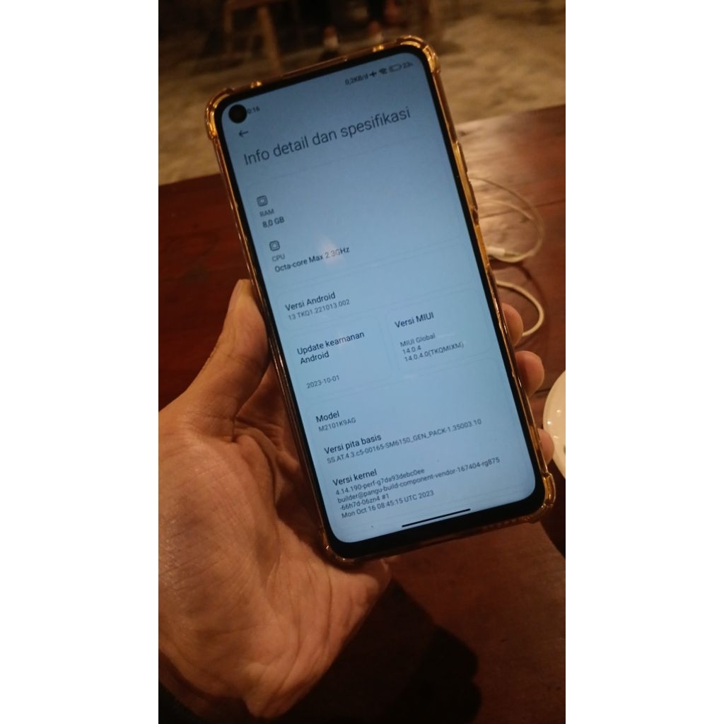 Mesin normal Mi 11 Lite