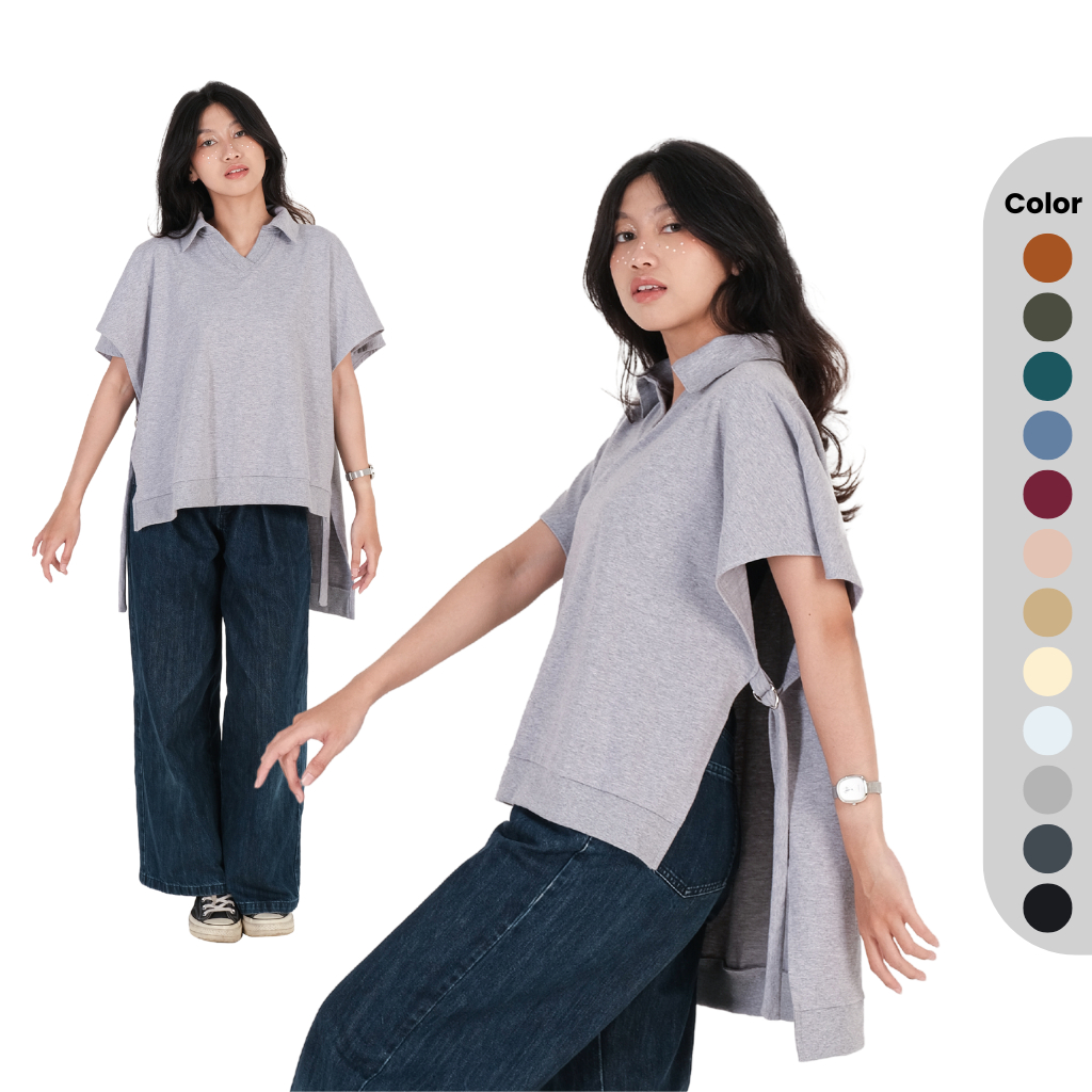 KEEN IDD Vest Polo Drop Tail MAterial Premium Cotton Terry Rompi Unik Tersedia Custom Size