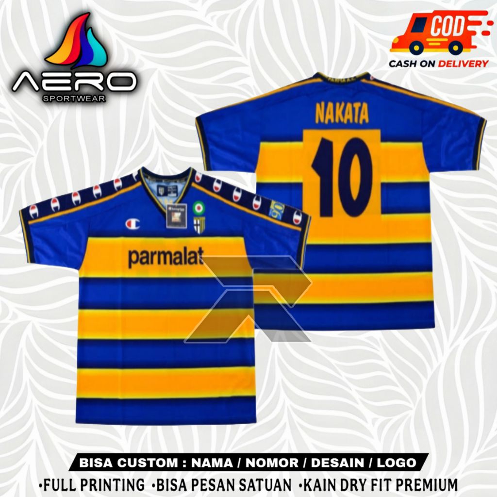 JERSEY PARMA 2002/2003 FREE NAMA & NOMOR