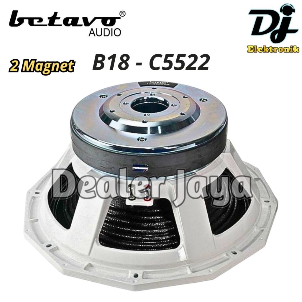 Speaker Komponen Betavo B18-C5522 / B18C5522 - 18 inch
