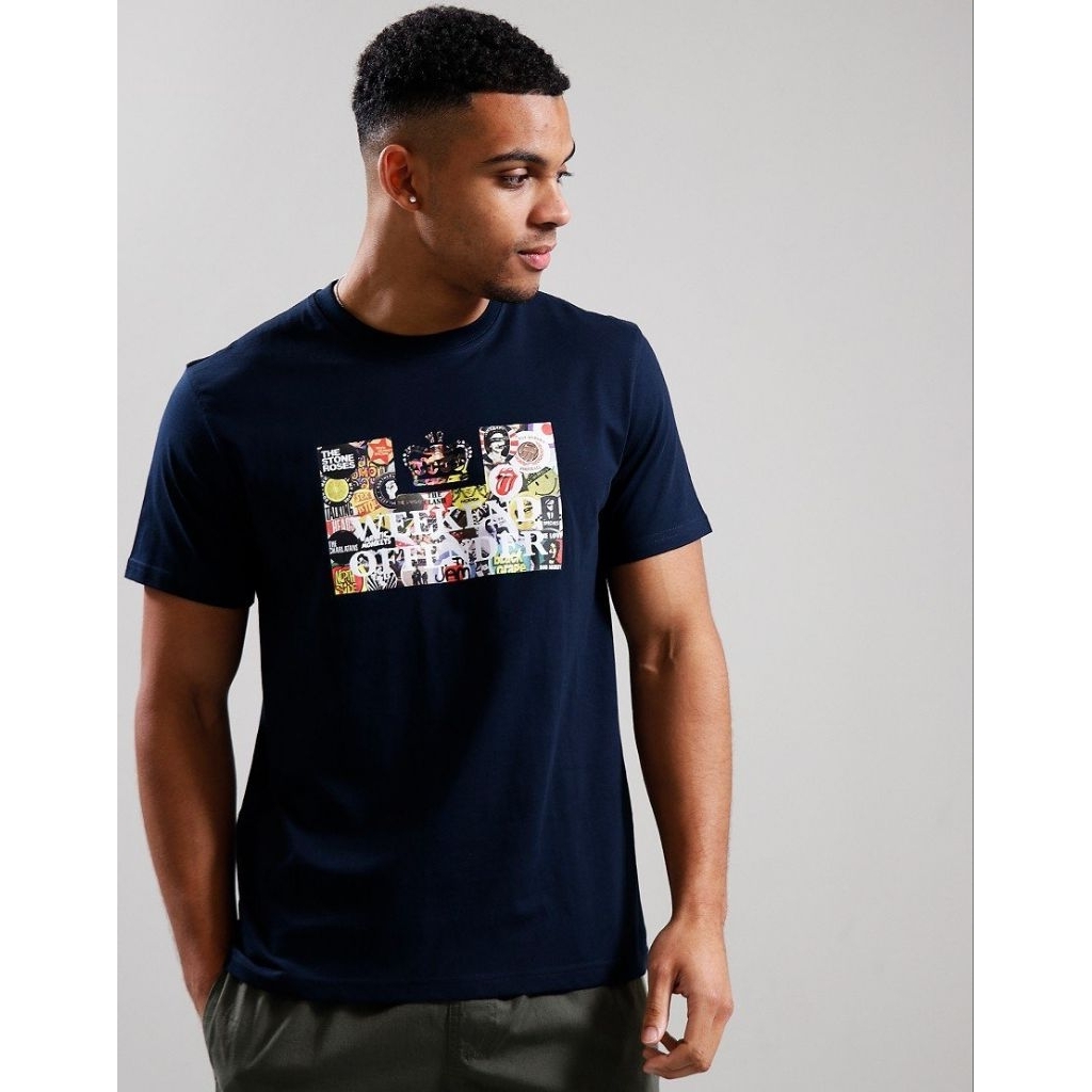 Weekend Offender Badges T-Shirt Navy Original
