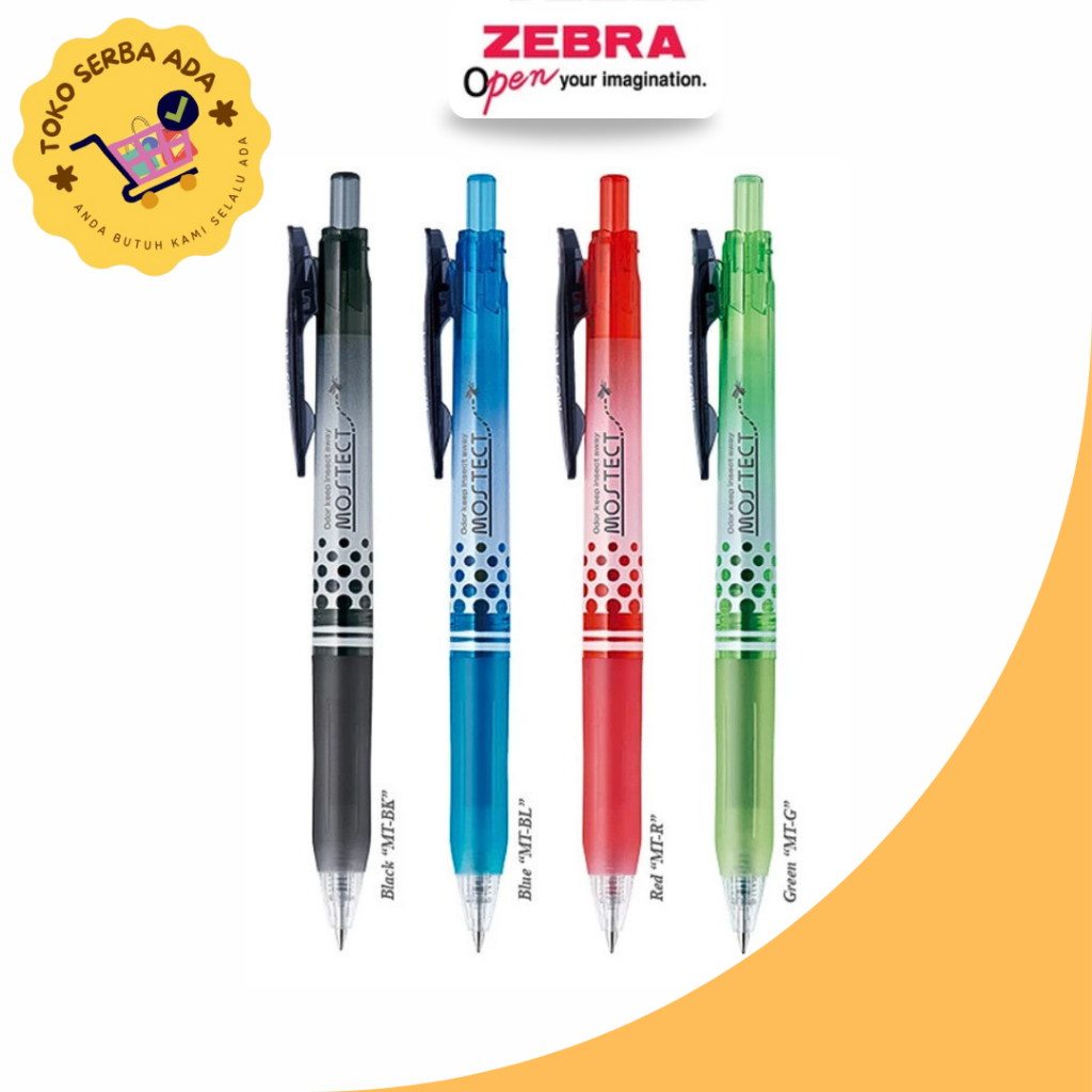 Pulpen Zebra Sarasa Mostect 0.5mm - Gel Pen Sarasa Anti Nyamuk Asli - Gel Pen Sarasa Murah